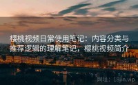 樱桃视频日常使用笔记：内容分类与推荐逻辑的理解笔记，樱桃视频简介