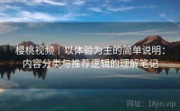 樱桃视频|以体验为主的简单说明:内容分类与推荐逻辑的理解笔记