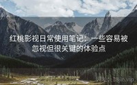 红桃影视日常使用笔记：一些容易被忽视但很关键的体验点