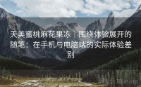 天美蜜桃麻花果冻|围绕体验展开的随笔:在手机与电脑端的实际体验差别