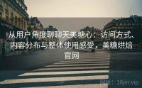 从用户角度聊聊天美糖心：访问方式、内容分布与整体使用感受，美糖烘焙官网