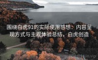 围绕白虎91的实际使用感想：内容呈现方式与主观体验总结，白虎创造