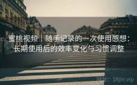 蜜桃视频｜随手记录的一次使用感想：长期使用后的效率变化与习惯调整