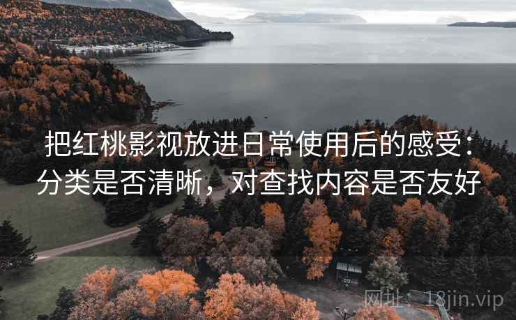 把红桃影视放进日常使用后的感受：分类是否清晰，对查找内容是否友好