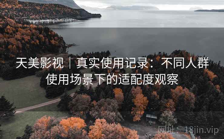 天美影视｜真实使用记录：不同人群使用场景下的适配度观察