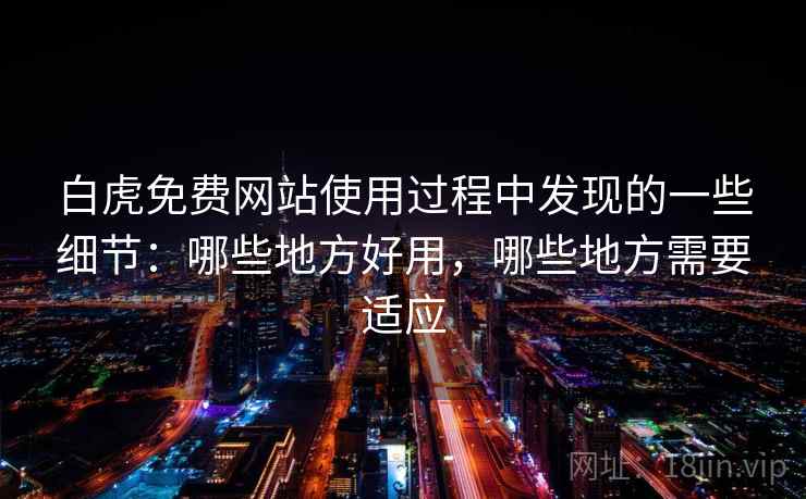 白虎免费网站使用过程中发现的一些细节：哪些地方好用，哪些地方需要适应