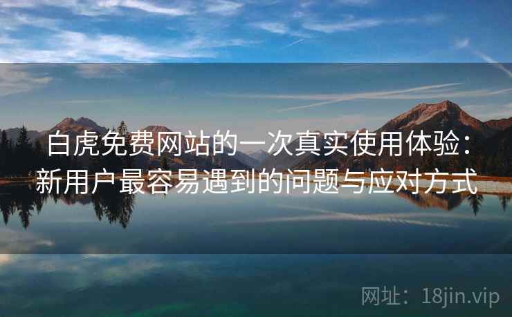 白虎免费网站的一次真实使用体验：新用户最容易遇到的问题与应对方式