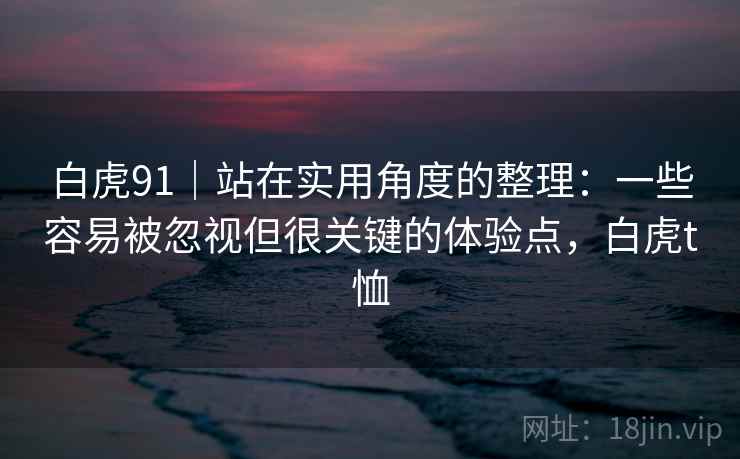 白虎91|站在实用角度的整理:一些容易被忽视但很关键的体验点,白虎t恤 白虎91|站在实用角度的整理:一些容易被忽视但很关键的体验点,白虎t恤