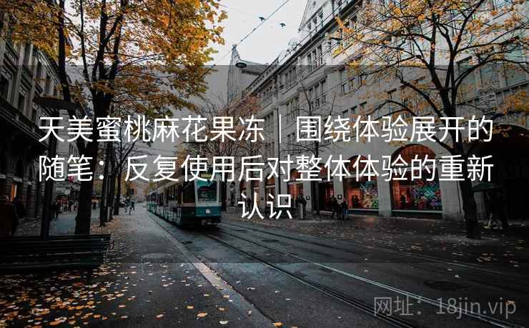 天美蜜桃麻花果冻|围绕体验展开的随笔:反复使用后对整体体验的重新认识 天美蜜桃麻花果冻|围绕体验展开的随笔:反复使用后对整体体验的重新认识