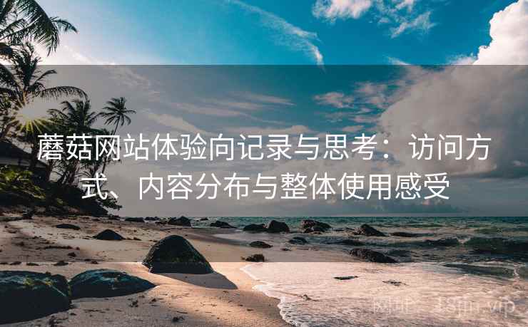 蘑菇网站体验向记录与思考:访问方式、内容分布与整体使用感受 蘑菇网站体验向记录与思考:访问方式、内容分布与整体使用感受