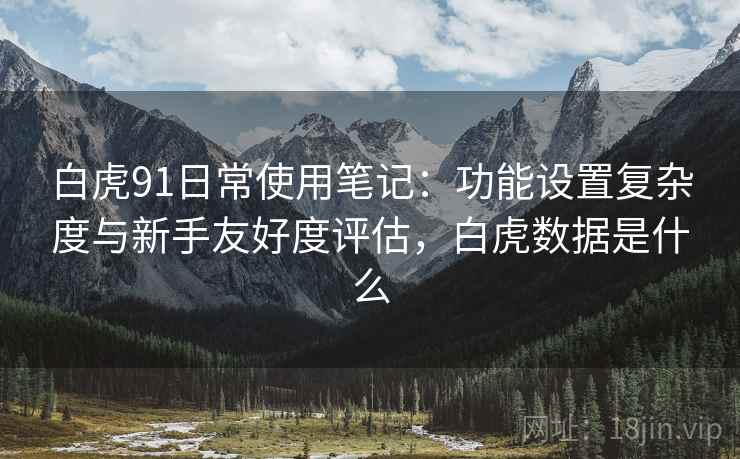 白虎91日常使用笔记:功能设置复杂度与新手友好度评估,白虎数据是什么 白虎91日常使用笔记:功能设置复杂度与新手友好度评估,白虎数据是什么